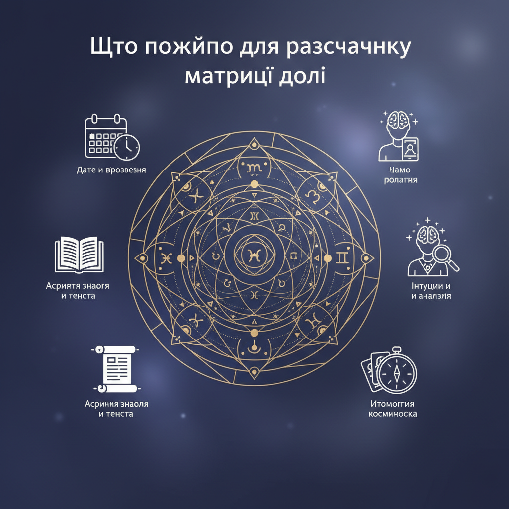 Що потрібно для розрахунку матриці долі — иллюстрация к статье «матрица судьбы как рассчитать»