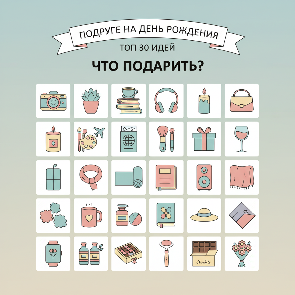 что подарить подруге на день рождения топ 30 идей — иллюстрация к статье «что подарить подруге на день рождения топ 30 идей»